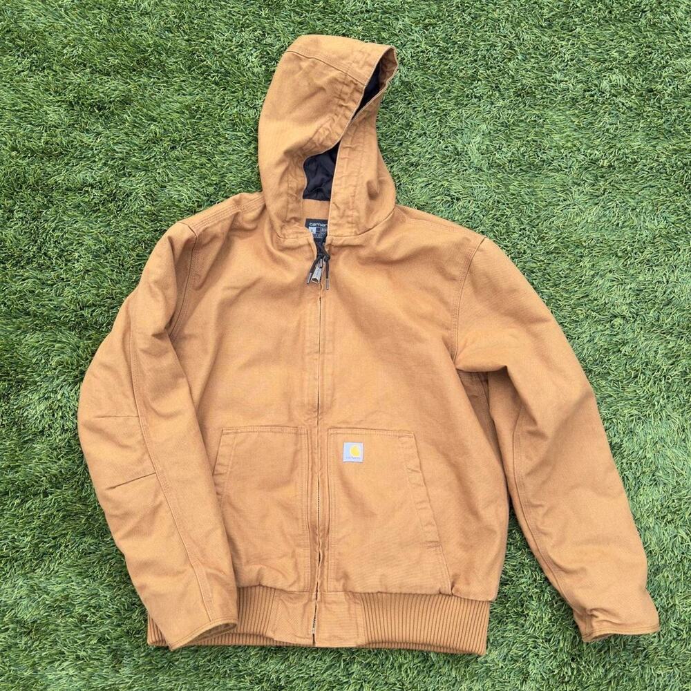 Vintage Carhartt Detroit Jacket Brown Zipup Size L